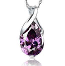 Natural Crystal Amethyst Healing Point Chakra Bead Stone Pendant for Necklace