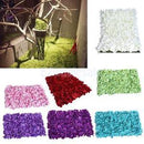 Artificial Flower Wall Panel Wedding Background Hanging Decor Props Red