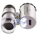 Mini 60X Pocket Microscope Hydroponic Garden Plant Bud Pest Magnifier LED Light