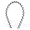 Mens Women Unisex Black Wavy Hair Head Hoop Band Sport Headband Hairband Fashion