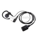 2x G Shape Ear-Hook Earpiece Earhook Earphone Mic for Baofeng Walkie Talkie