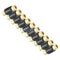 Black 10x Golden RCA AV Audio Video Coupler Female to Female Cable Connector
