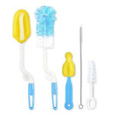 5Pcs Baby Feeding Bottle Brush Sponge Cleaner Straw Nipple Cleaning Washing Tool