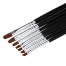 7Pcs Acrylic Nail Art Pen Tips UV Builder Gel Painting Brush Manicure Set Hot