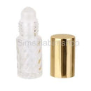 5Pcs 5ml Transparent Replacement Travel Empty Roll-on Glass Perfume Bottle