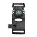 Side Buckle With Whistle Compass Flint Fire Starter Scaper For Paracord Bracelet