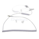 3.5mm Anti-radiation Air Tube Stereo Single Curly Earphone Headset With Mic
