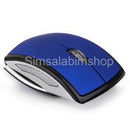 Laptop PC 2.4GHz Wireless Foldable Folding Arch Optical Mouse USB Mice Blue