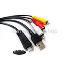 3in1 Camera Data Cable + A/V TV Cord for Sony DSC-350/DSC-380/DSC-390