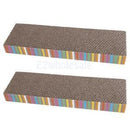 2 in 1 Cat Kitten Cardboard Scratcher Scratch Board Floor Pad with Catnip