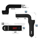 Bluetooth Car Kit Handsfree FM Transmitter Radio MP3 Player USB Charger & AUX