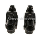 2x Motorcycle Bike 7/8'' Handlebar Mirror Mounting Clamp Bracket Clip Black