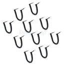 10Pcs RJ11 Male to Male Curley Telephone Extension Coil Cable Cord 2m Black