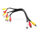 3 RCA Male Jack to 9 RCA Female Plug Splitter Audio Video AV Adapter Cable