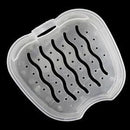 Denture Bath Box Case Dental False Teeth Storage Box with Hanging Net Container