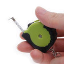 Mini Tape Measure With Key Chain Plastic Portable 1m Retractable Ruler cm/Inch