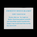Waterproof Emergency Solar Blanket Safety Survival Insulating Mylar Thermal Heat