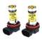 2 X High Power Led Lights 100W H8 H11 Yellow Fog Light 2828 20LED Headlight Lamp