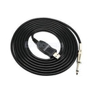 10ft USB Male to 6.35mm Male Electric Guitar Cable Studio Audio Cable Cords
