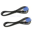 2x 3.5mm MP3 Car Audio AUX In Input Interface Music Cable For VW Passat Bora