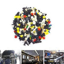 200pc/pack Car Auto Various Plastic Rivet Fasteners Push Pin Bumper Fender Panel