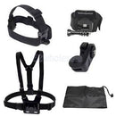 Chest Wrist Head Strap Belt + 1/4" Connecter Kit for Gopro Hero SJCAM SJ6000