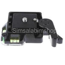 Camera Tripod Quick Release Plate Clamp Adapter w/ Double Insurance Button