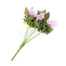 9Head Artificial Rose Flowers Silk Bouquet Bridal Home Vase Decor DIY Purple