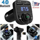 Car Kit Handsfree Wireless Bluetooth FM Transmitter LCD MP3 Player USB Charger