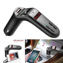 Bluetooth Car Kit Handsfree FM Transmitter Radio MP3 Player USB Charger & AUX