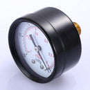 1-1/2" Dry Utility Vacuum Pressure Gauge Blk.Steel 1/8" Center Back -30HG/0PSI