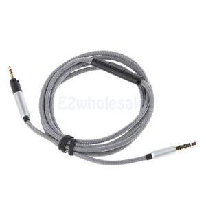 1.2m 3.5mm Replacement Audio Cable with Remote & Mic for ATH-M50x Headphones