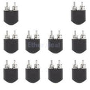 10xDual 2-RCA Male to 3.5mm Female Stereo Audio Converter Adapter RCA