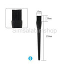 8 in 1 Plastic Small Portable Handle Nylon Anti Static Cleaning Brush Black