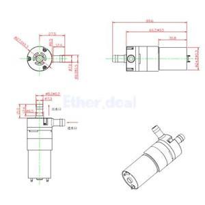 370 Motor 12V Micro Vacuum Submersible Water Pump Suction Pump Low Noise