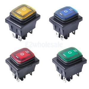 4pcs 6 Pin Rocker Push Button Switch Circuit Breaker Universal
