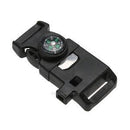 Side Buckle With Whistle Compass Flint Fire Starter Scaper For Paracord Bracelet