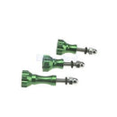 Pack Of 3 CNC Aluminum Thumb Knob Bolt Nut Screw Kit For GoPro Hero 3+ 3 2 1