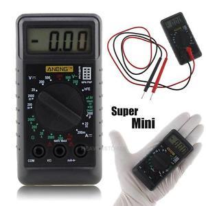 Mini DMM LCD AC DC Digital Voltmeter Ammeter OHM Multimeter Volt Tester w/Buzzer
