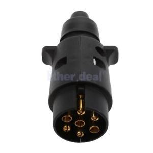 Truck Trailer Caravan 7 Way Plug Connector Socket Wiring Connection
