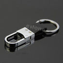 New Fashion Black Leather Strap Keyring Keychain Key Chain Ring Key Fob