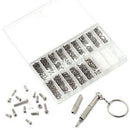 1000pcs Tiny Screws Nut + Screwdriver Watch Eyeglass Glasses Repair Tool Set Kit