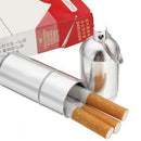 Mini Aluminum Alloy Cigarette Capsule Case Pouch Pocket Camping Keychain Ring