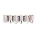 6 PCS New Chrome Guitar String Mounting Ferrules Bushing Set good quality