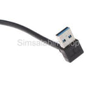 Up 90+Down 90Angle USB 3.0 Male to Female Data Sync Extension Cable