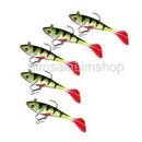 5Pcs 8.5cm Soft Plastic Baits Lures Lead Jig Head Fishing Tackle Sharp Hooks