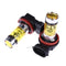 2 X High Power Led Lights 100W H8 H11 Yellow Fog Light 2828 20LED Headlight Lamp