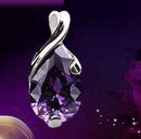 Natural Crystal Amethyst Healing Point Chakra Bead Stone Pendant for Necklace