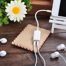 3.5mm AUX Audio Mic Splitter Cable Earphone Headphone Adapter 1 Male To 2 Female
