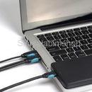 Dual USB 3.0 A Male to Micro B Y Power Data Cable Mobile Hard Disk HDD Cord